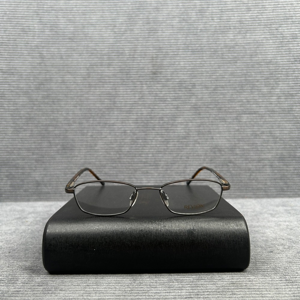 Revlon RV 509 Winter Brown Rectangular Y2k Eyeglasses Frames 47-17-135
